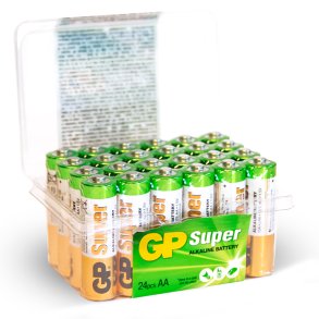 Gp super aa batterier 24 st elvska