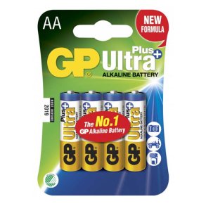 Gp ultra plus alkalisk aa 4 st. batterier