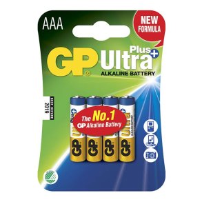 Gp ultra plus aaa batterier 4 st.