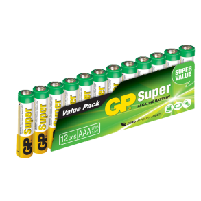 Gp lr03/aaa batterier 12 st.