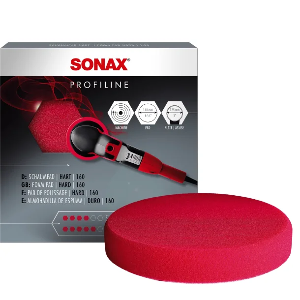 SONAX hrd r&ouml;d polerplatta 160mm 1 st.