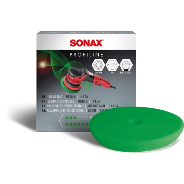 Medium hrd polerplatta 143mm orbital maskin 1 st.