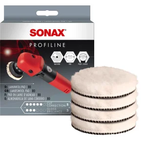 SONAX fåreskinds polerpude 80 mm 4 stk.