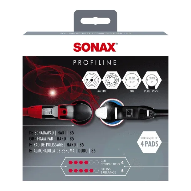 H&aring;rd polerpude DA 85mm til orbital maskine
