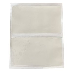 Sjlvhftande plastficka 10,5 x 6 cm billethållare