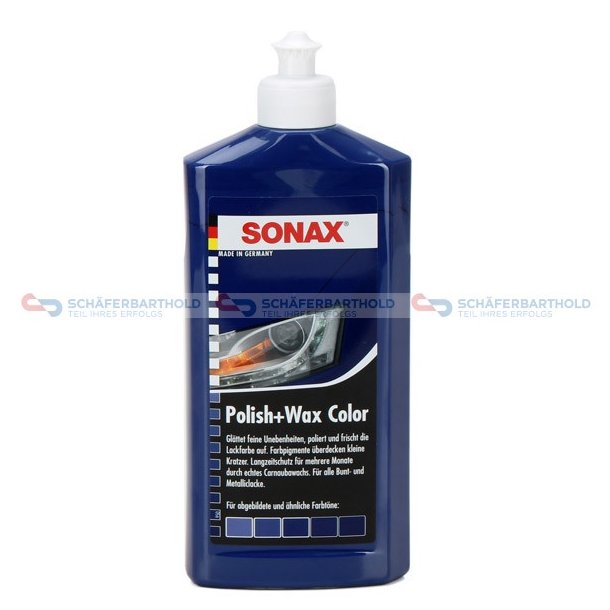 PoliturPolish&Wax F&auml;rg bl-500ml SONAX