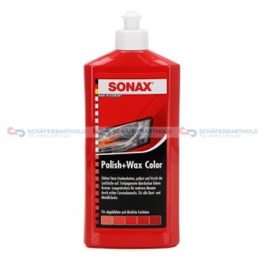 PoliturPolish&Wax Colorrød-500ml  SONAX