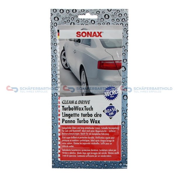 Reng&ouml;ringsdukarClean&Drive Turbo WaxTouch SONAX