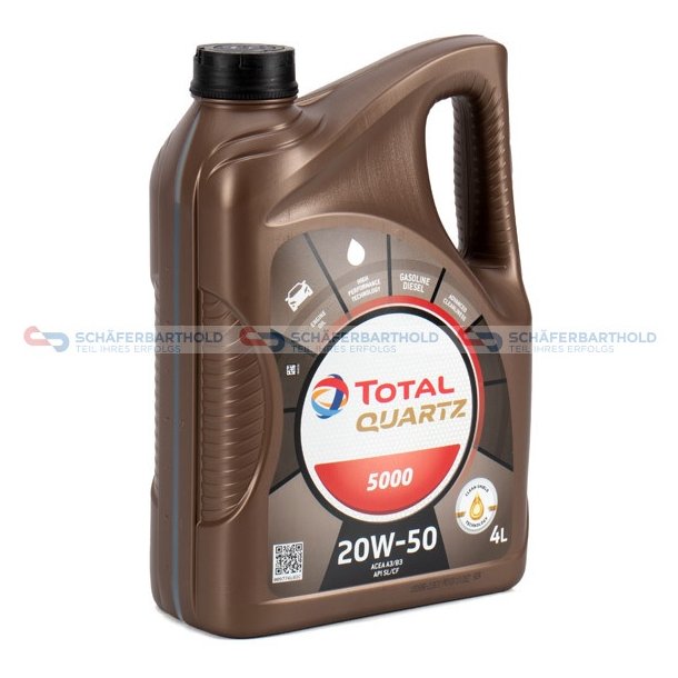 Totalt 20W50 Quartz 5000 - 4 L