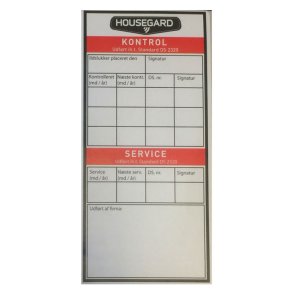 Kontrolmærkat, kulsyre slukker 5kg