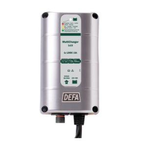 DEFA multiladdare 12v 1 x 15a, schuko