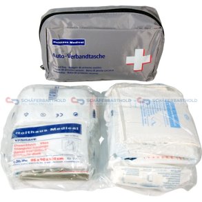 Førstehjælpstaske sølv|220x 140x 70mm HOLTHAUS