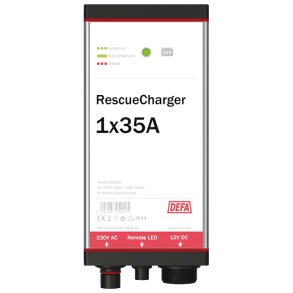 DEFA rddningsladdare 12v 1x35a fast fste.
