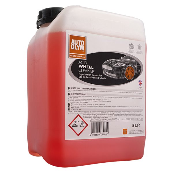 Autoglym Acid Wheel Cleaner 5L Flgrens med syre