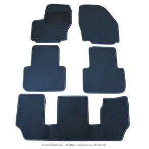 M&aring;ttes&aelig;t VW Touran 7P 05/2015- Sort N&aring;lefilt