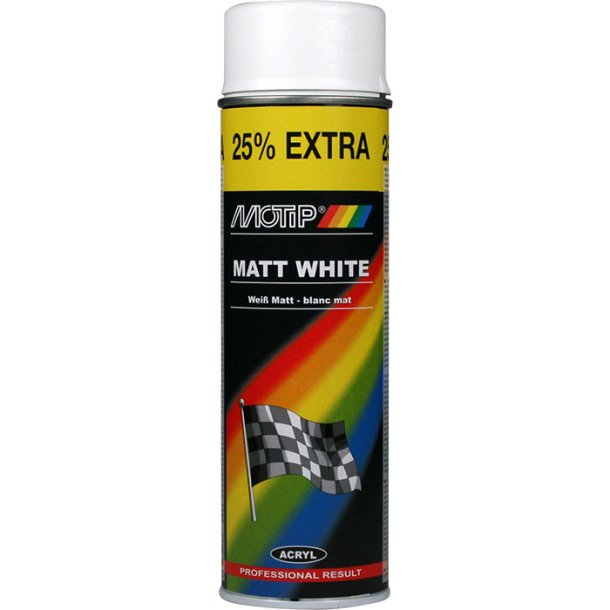 Universallack matt vit 500ml 