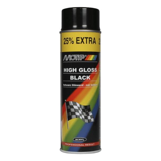 Universallack blank svart 500ml