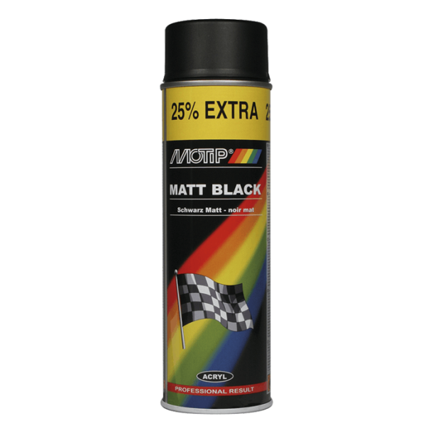 Universallack mattsvart 500ml 