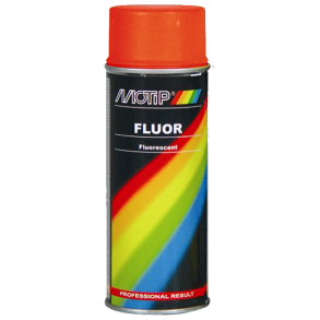 Flouriserende spray 400ml rød/orange