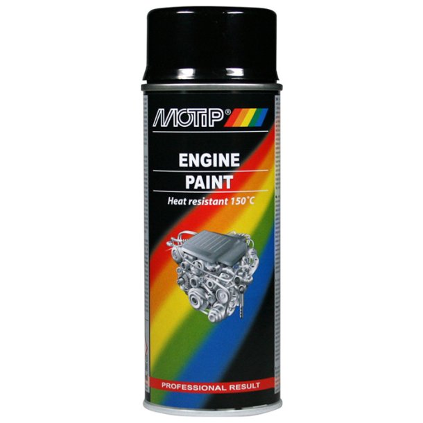Motorlack svart 400ml 150 grader