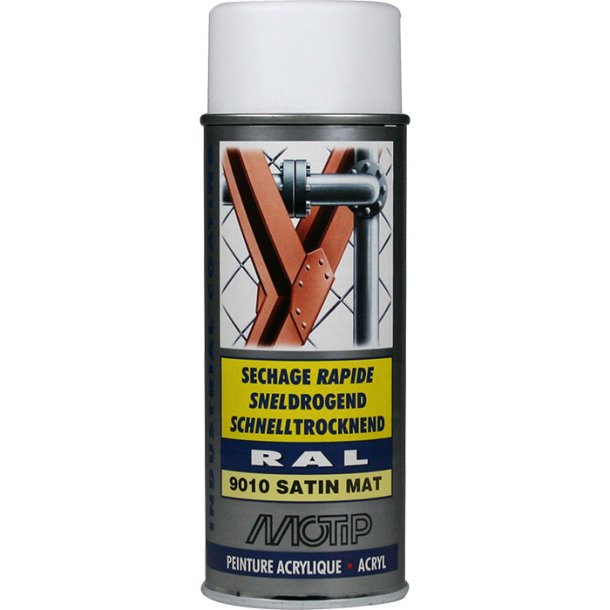 Ral 9010 satin matt ren vit