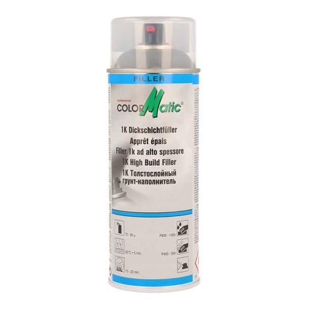 Motip 1K High Build Filler Tele Grey 400 ml