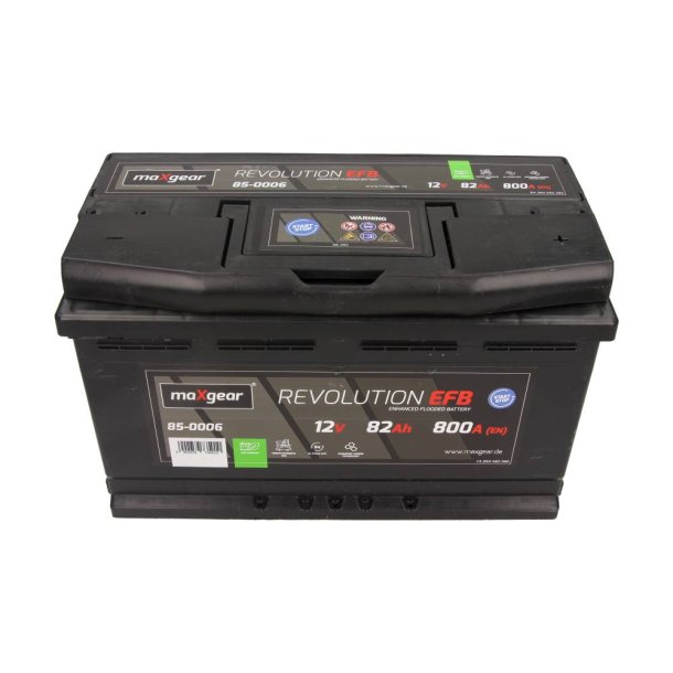 Batteri 12V 82AH/800A L- 315X175X190 EFB 