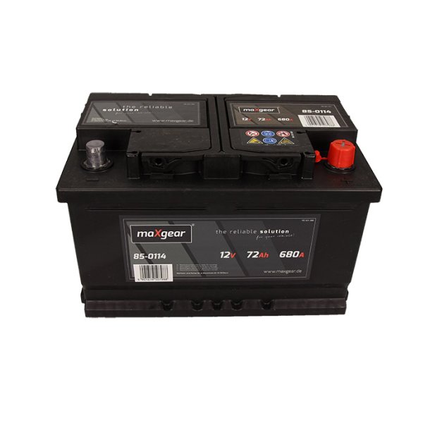 Batteri 12V 72AH/680A L - 278X175X175 L/B/H