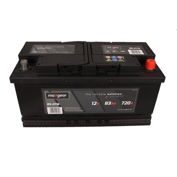 Batteri 12V 83AH/720A L- 353X175X175 L/B/H