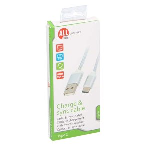 AllrideUSBA til USBC forlænger i nylon 2A 12M