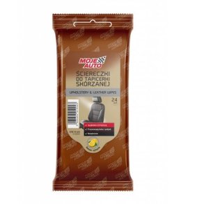 Servietter til rens af læder 24 stk. citron