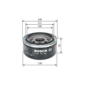 BOSCH oljefilter 0 451 103 368 (P 3368)