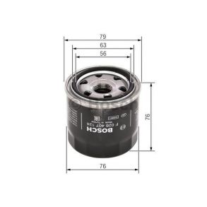 BOSCH oljefilter F 026 407 124 (P 7124)