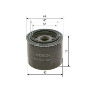 BOSCH oljefilter F 026 407 200 (P 7200)