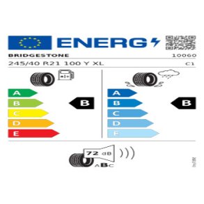 BRIDGESTONE Sommardck 245/40R21