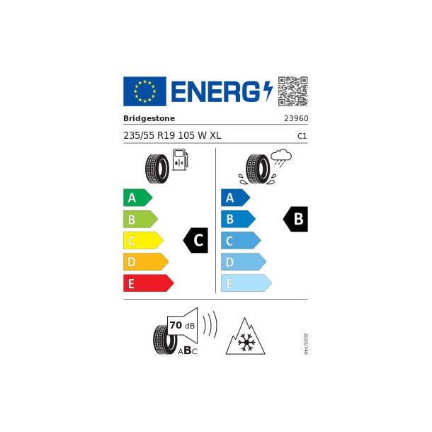 BRIDGESTONE hel&aring;rsdck 235/55R19