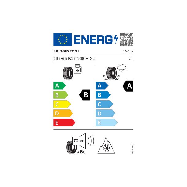 BRIDGESTONE vinterdck 235/65R17