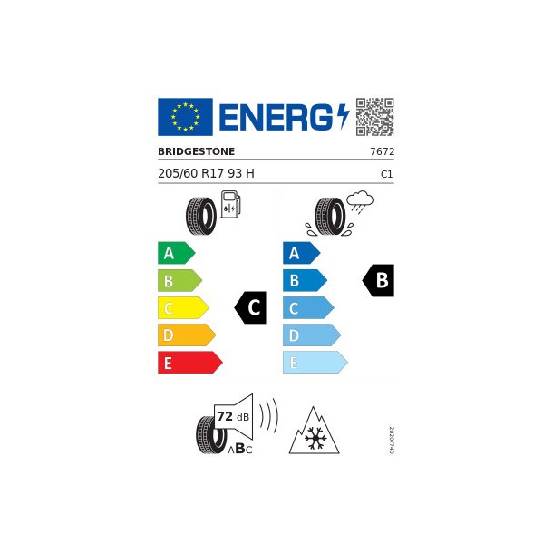 BRIDGESTONE vinterdck 205/60R17