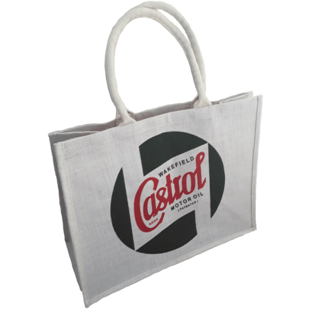Castrol Classic Jute Bag Long Handle Brown 