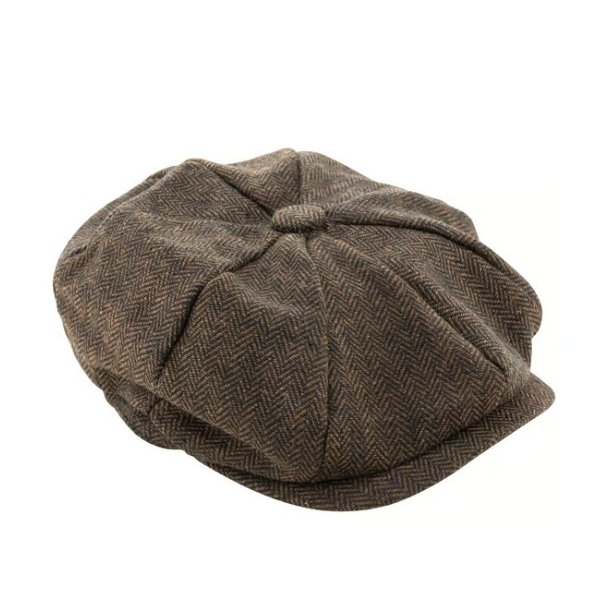 Classic Heritage Peak Cap Brown L-Xl