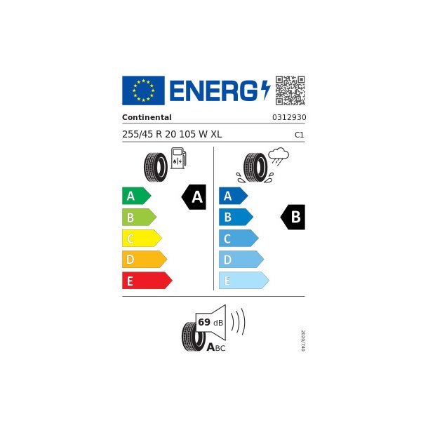 CONTINENTAL Sommardck 255/45R20