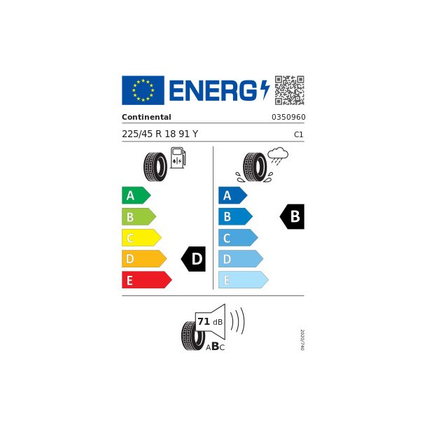 CONTINENTAL Sommardck 225/45R18