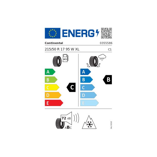 CONTINENTAL hel&aring;rsdck 215/50R17