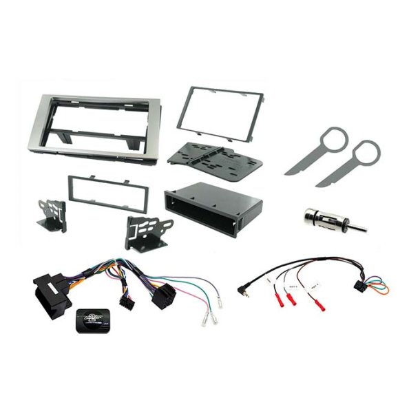 Ctkfd22 2-DIN komplett kit Ford silver