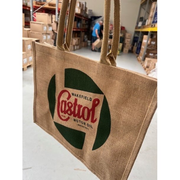 Castrol Classic Jute Bag Long Handle Brown 