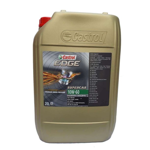 Castrol EDGE 10W60 Supercar - 20 liter