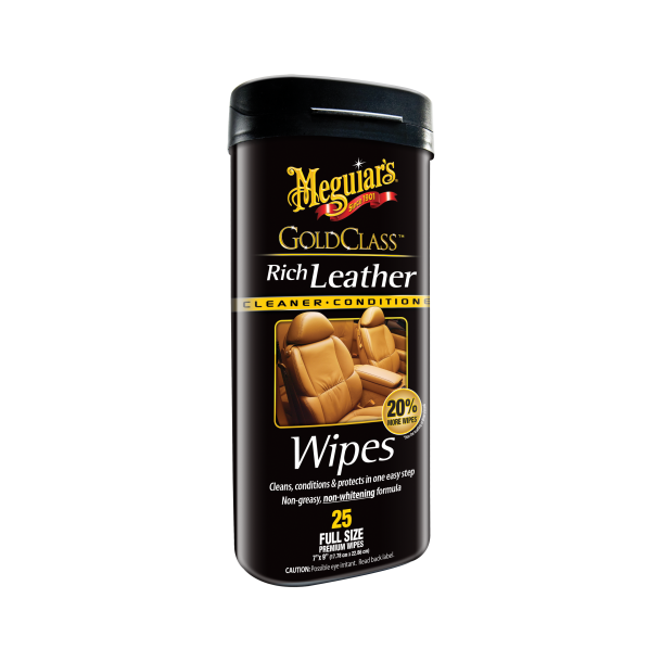Meguiars Gold Class Leather Wipes (25 stk)