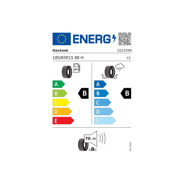 HANKOOK Sommerd&aelig;k 185/65R15 K435 Kinergy Eco2