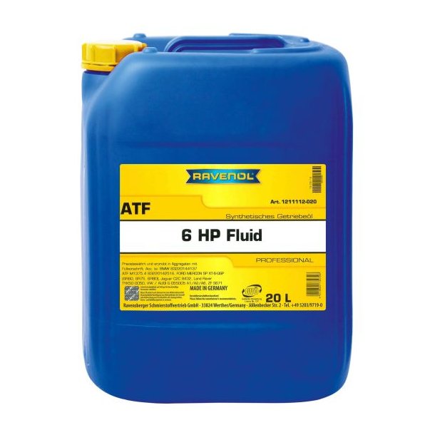 RAVENOL rav atf 6hp v&aelig;ske 20L