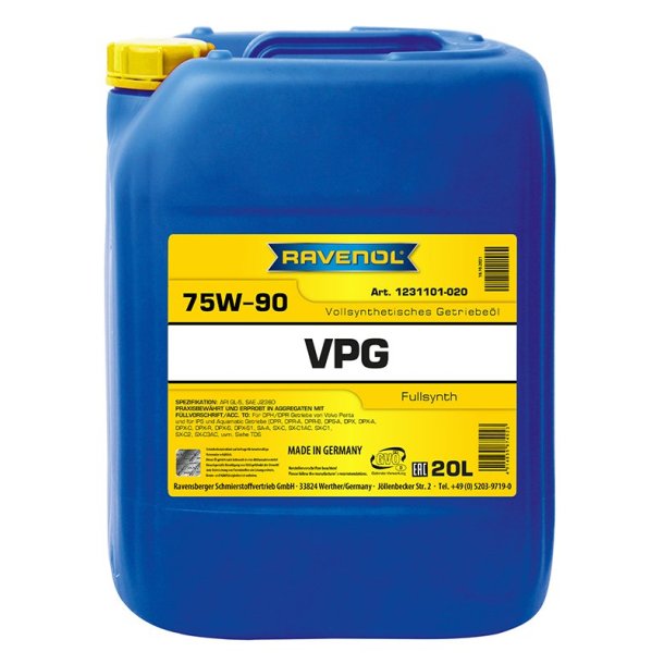 RAVENOL rav vpg full syntetisk 20L
